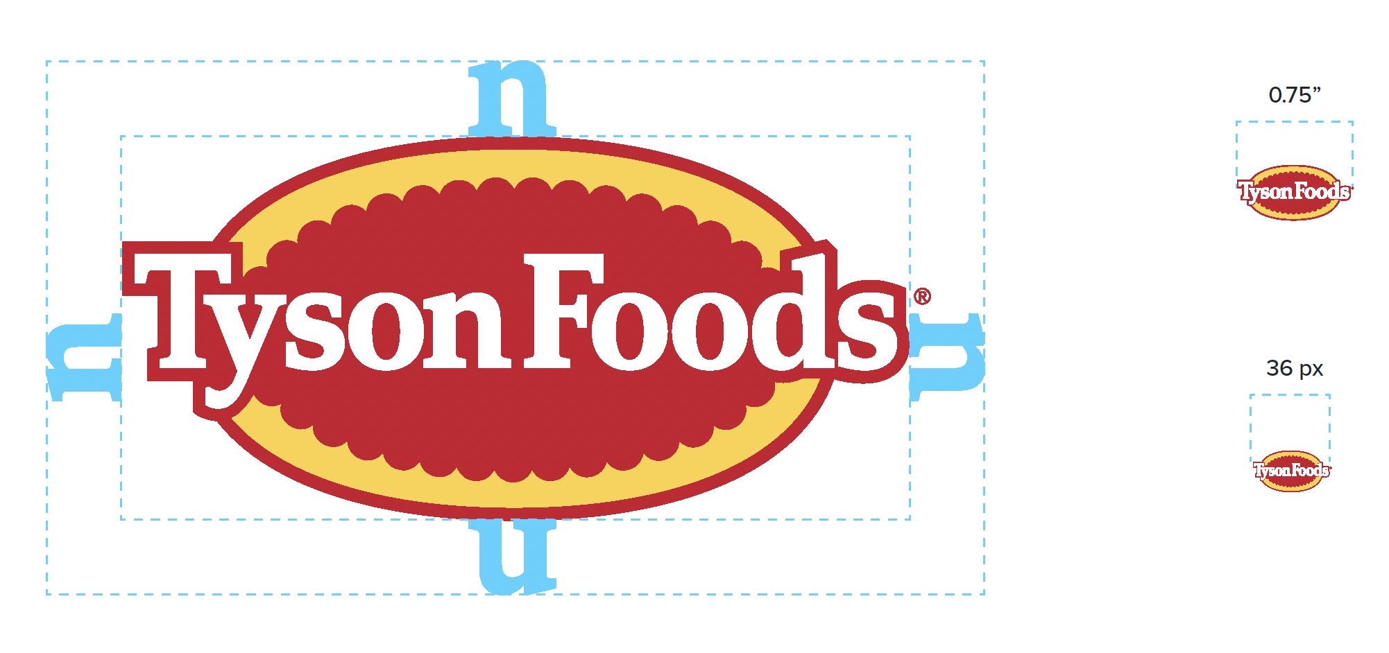 Corporate logo safe space specifications